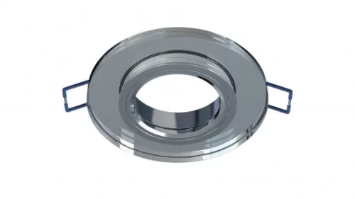 Ceiling lighting point fitting ROVO glass round white - transparent