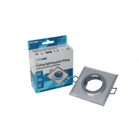   Ceiling lighting point fitting RIA glass square white - transparent