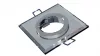 Ceiling lighting point fitting RIA glass square white - transparent