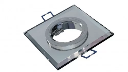 Ceiling lighting point fitting RIA glass square white - transparent