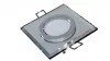 Ceiling lighting point fitting RIA glass square white - transparent