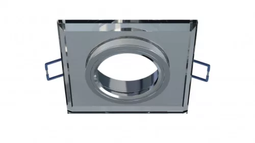 Ceiling lighting point fitting RIA glass square white - transparent