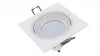 Ceiling lighting point fitting TORN cast square adjustable matt white