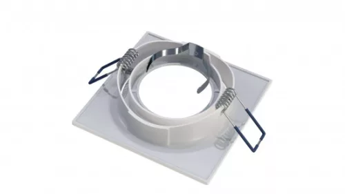 Ceiling lighting point fitting TORN cast square adjustable matt white