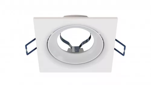 Ceiling lighting point fitting TORN cast square adjustable matt white