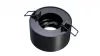 Ceiling lighting point fitting CLEO round black