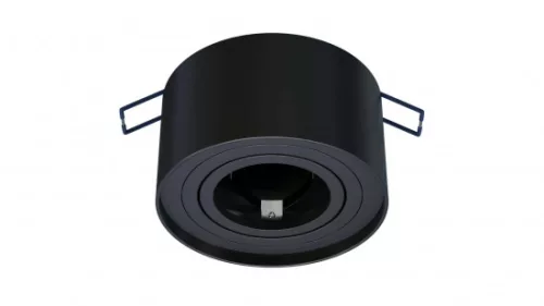 Ceiling lighting point fitting CLEO round black