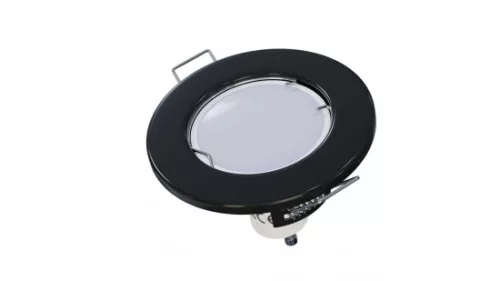 Ceiling lighting point fitting SARA round Fixted black