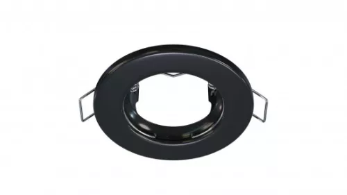 Ceiling lighting point fitting SARA round Fixted black