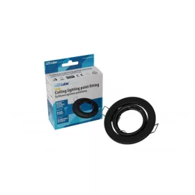 Ceiling lighting point fitting VEPA round adjustable black