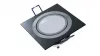 Ceiling lighting point fitting GABI square adjustable black brushed