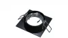Ceiling lighting point fitting GABI square adjustable black brushed