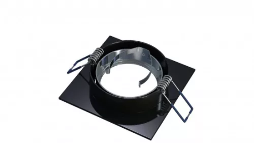 Ceiling lighting point fitting GABI square adjustable black brushed