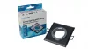 Ceiling lighting point fitting RIA glass square black