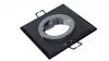 Ceiling lighting point fitting RIA glass square black