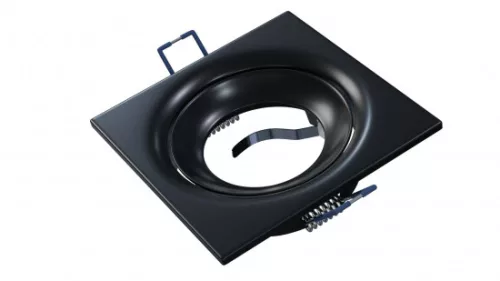 Ceiling lighting point fitting TORN cast square adjustable matt black