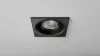 Ceiling lighting point fitting TORN cast square adjustable matt black