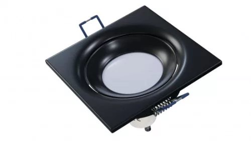 Ceiling lighting point fitting TORN cast square adjustable matt black