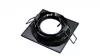 Ceiling lighting point fitting TORN cast square adjustable matt black