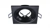 Ceiling lighting point fitting TORN cast square adjustable matt black