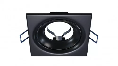 Ceiling lighting point fitting TORN cast square adjustable matt black