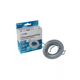   Ceiling lighting point fitting MULO round adjustable silver brushed