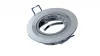 Ceiling lighting point fitting MULO round adjustable silver brushed