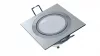 Ceiling lighting point fitting GABI square adjustable silver brushed
