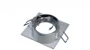 Ceiling lighting point fitting GABI square adjustable silver brushed