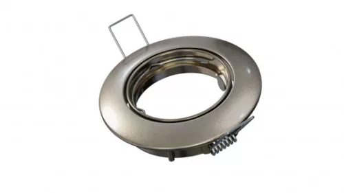 Ceiling lighting point fitting OPRA cast round adjustable satin
