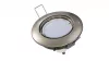Ceiling lighting point fitting OPRA cast round adjustable satin