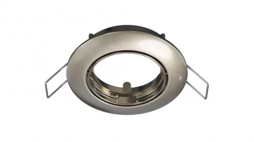 Ceiling lighting point fitting OPRA cast round adjustable satin