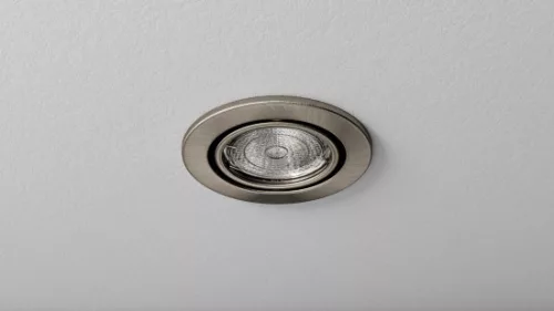Ceiling lighting point fitting VEPA round adjustable satin