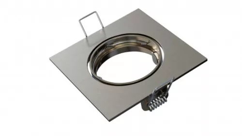Ceiling lighting point fitting ELAR cast square adjustable satin