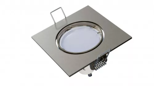 Ceiling lighting point fitting ELAR cast square adjustable satin