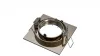 Ceiling lighting point fitting ELAR cast square adjustable satin