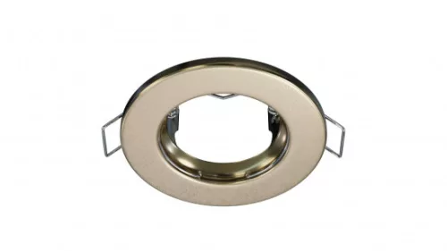 Ceiling lighting point fitting SARA round Fixted brass