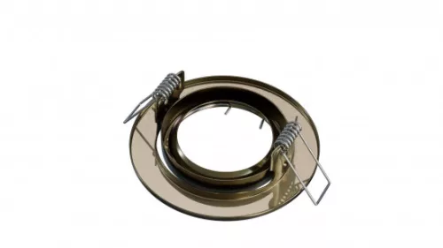 Ceiling lighting point fitting VEPA round adjustable brass