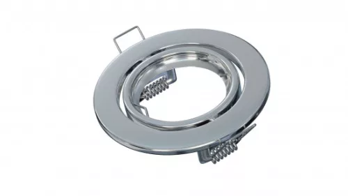 Ceiling lighting point fitting VEPA round adjustable chrome