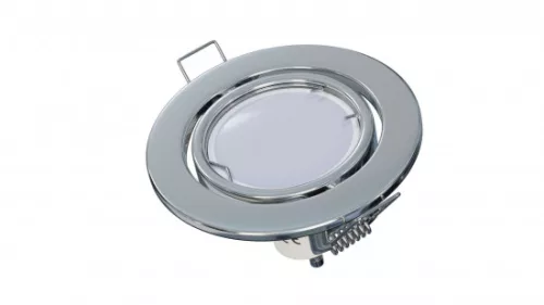 Ceiling lighting point fitting VEPA round adjustable chrome