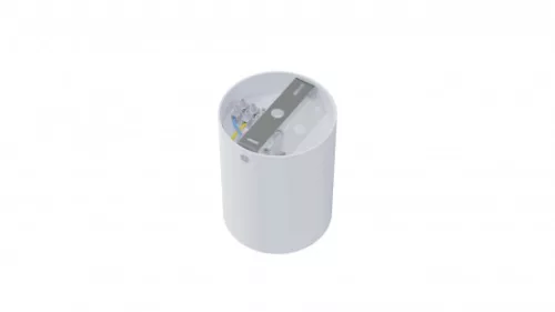 Ceiling spotlight fixture SPOT TUBE round white