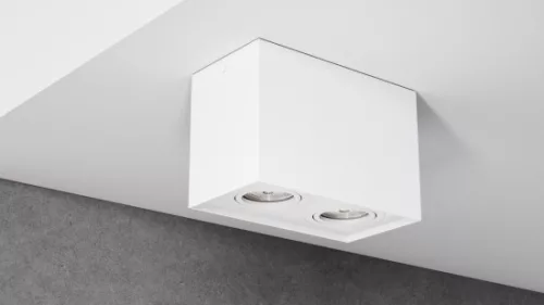 Ceiling spotlight fixture SPOT KALA 2x square white