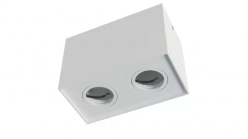 Ceiling spotlight fixture SPOT KALA 2x square white