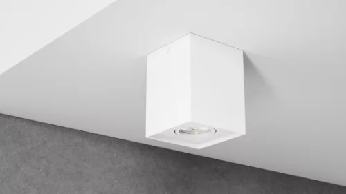Ceiling spotlight fixture SPOT BERGEN square white