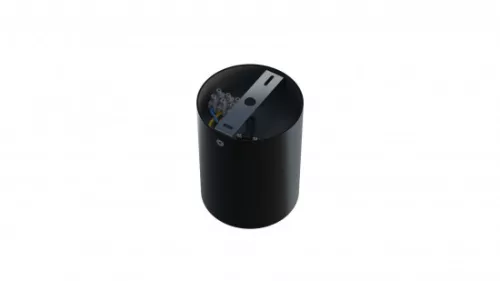 Ceiling spotlight fixture SPOT TUBE round black