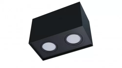 Ceiling spotlight fixture SPOT KALA 2x square black