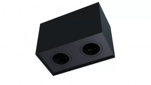 Ceiling spotlight fixture SPOT KALA 2x square black