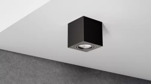 Ceiling spotlight fixture SPOT NORD square black