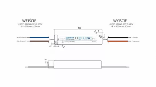 10W 12V IP67 ZPV constant voltage impulse power supply unit
