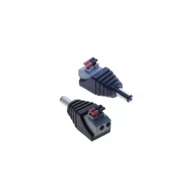 DC 2.1/5.5 terminal, quick-connector, female